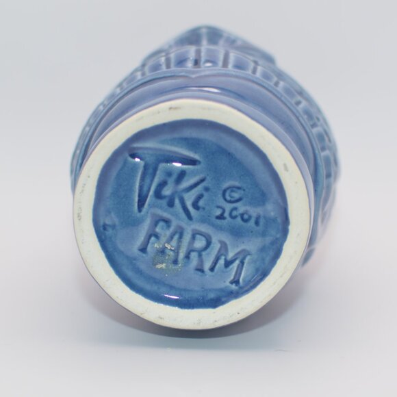 Tiki Farm 2001 Blue 4.5 inch Tiki (Smiley Jimmy C) - Picture 5 of 5